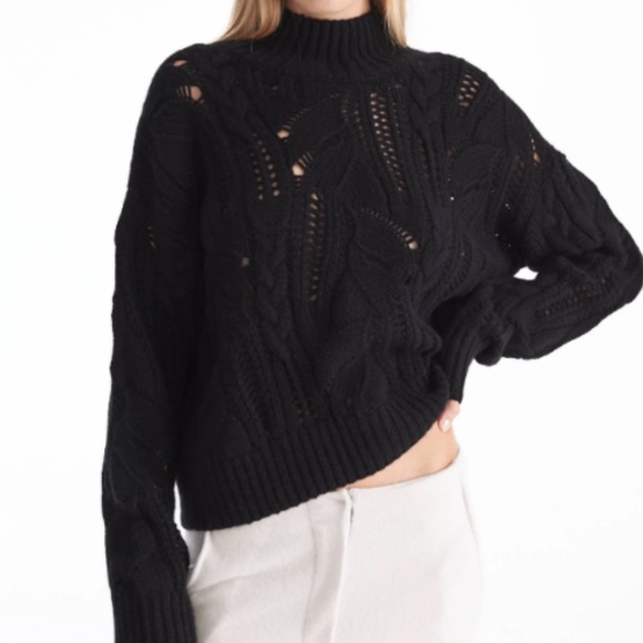 SYLVIE MOCK NECK CASHMERE SWEATER FROM NAKEDCASHMERE - Picture 1 of 13